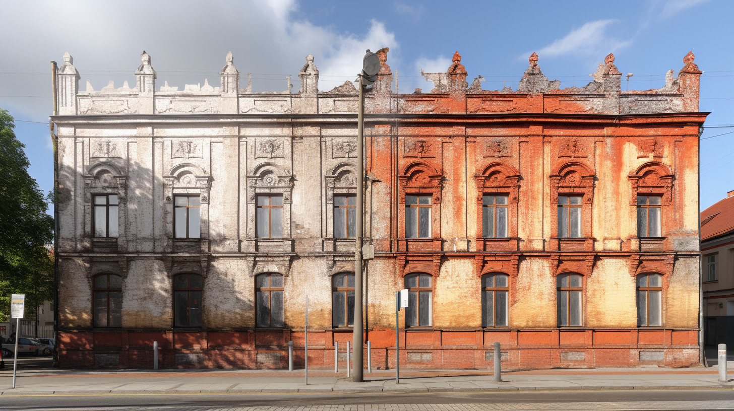 Czyszczenie elewacji cegieł fasady w miejscowości Gorzów Wielkopolski laserem a wydłużenie trwałości budynku