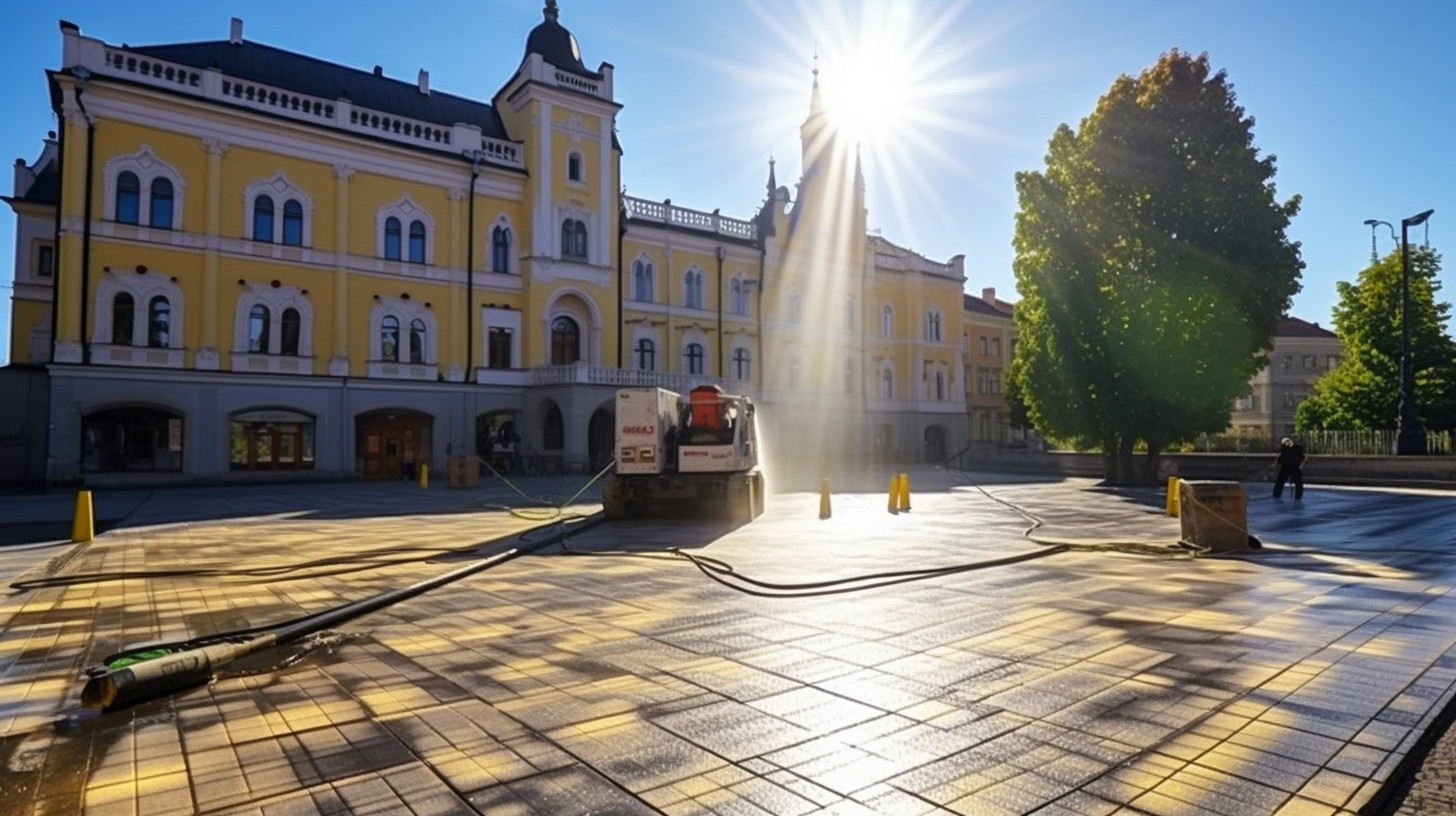Czyszczenie laserem kamienia w miejscach publicznych w Gorzowie Wielkopolskim